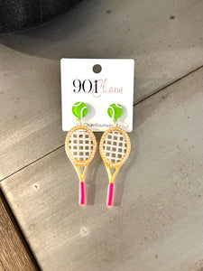 Game Set Match Tennis Earrings