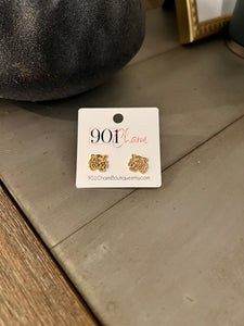 Tiger Stud Earrings