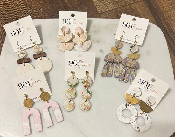 Sale: Assorted Clay Earrings
