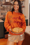 Thanksgiving Tinsel Sweater