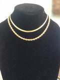 Gold Filled Rope Chain Necklace