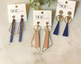 Wooden Geometric Earrings