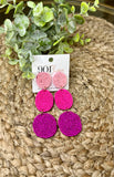 Sale: Pink Gradient Beaded Earrings