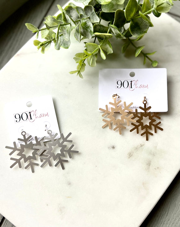Sale: Snowflake Earrings
