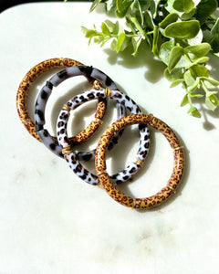 Animal Print Tube Bracelets